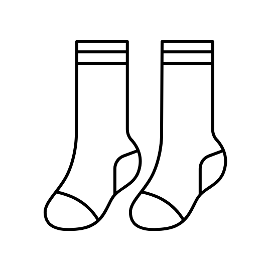 ถุงเท้าแบดมินตัน Badminton Socks